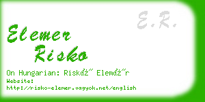 elemer risko business card